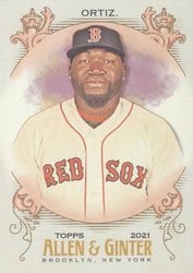 2021 Topps Allen & Ginter Base Set David Ortiz #19 card