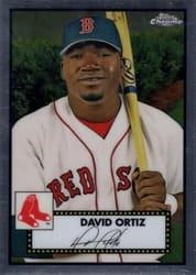 2021 Topps Chrome Platinum Anniversary Base Set David Ortiz #687 card