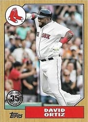 2022 Topps 1987 Topps Baseball (Series 2) David Ortiz #87TB-44 card