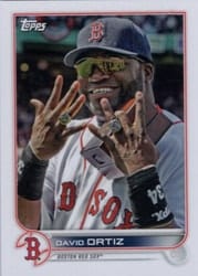 2022 Topps Mini Base Set David Ortiz #US22b card