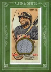 2023 Topps Allen & Ginter Framed Mini Relics David Ortiz #MFR-DO card