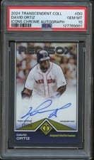 2024 Topps Transcendent Collection Icon Chrome Autographs David Ortiz #TCBA-DO card