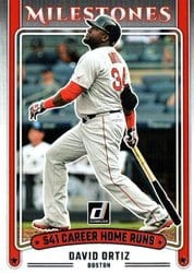 2025 Donruss Milestones David Ortiz #19 card