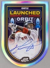 2025 Topps Cosmic Chrome Launched Into Orbit Autographs David Ortiz #LIOA-DO card