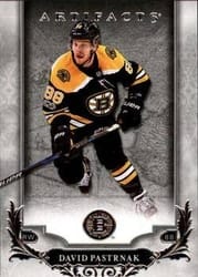 2018-19 Upper Deck Artifacts Base Set David Pastrnak #46 card