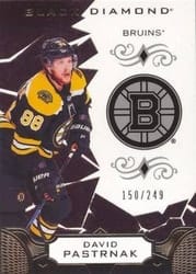 2018-19 Upper Deck Black Diamond Base Set David Pastrnak #BDB-DP card
