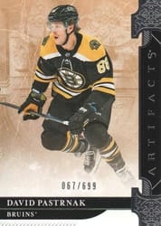 2019-20 Upper Deck Artifacts Base Set David Pastrnak #108 card