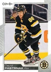2020-21 O-Pee-Chee Base Set David Pastrnak #108 card