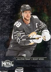 2020-21 SkyBox Metal Universe Base Set David Pastrnak #158 card