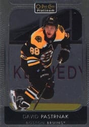 2021-22 O-Pee-Chee Platinum Base Set David Pastrnak #194 card