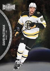 2021-22 SkyBox Metal Universe Base Set David Pastrnak #55 card