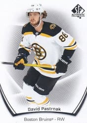 2021-22 SP Authentic Base Set David Pastrnak #10 card