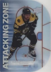 2022-23 Upper Deck Attacking Zone David Pastrnak #AZ-10 card