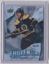 2022-23 Upper Deck Trilogy Frozen in Time David Pastrnak #FT-DP card
