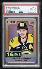 2023-24 Upper Deck Allure 16-Bit David Pastrnak #B-15 card