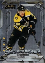 2024-25 O-Pee-Chee Platinum Showmanship David Pastrnak #S-18 card