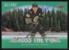 2024-25 Upper Deck Allure Across the Pond David Pastrnak #ATP-1 card