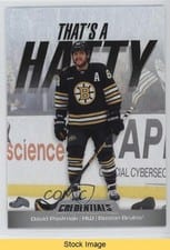 2024-25 Upper Deck Credentials That's a Hatty David Pastrnak #TH-DP card