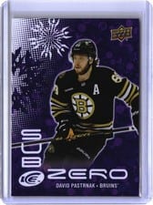 2024-25 Upper Deck Ice Sub Zero Stars David Pastrnak #16 card