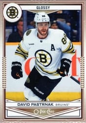 2024-25 Upper Deck O-Pee-Chee Glossy David Pastrnak #OG-17 card