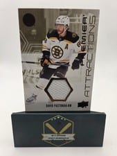 2024-25 Upper Deck Premier Premier Attractions Jersey David Pastrnak #PA-DP card