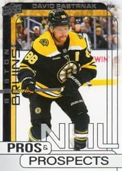 2024-25 Upper Deck Pros & Prospects David Pastrnak #PP-11 card