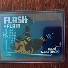 2025-26 Flair Flash + Flair (Flash) David Pastrnak #FLASH-3 card