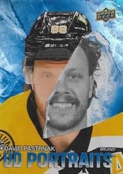 2025-26 Upper Deck UD Portraits David Pastrnak #P-44 card