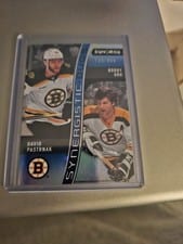 2023-24 Upper Deck Synergy Synergistic Duos David Pastrnak/Bobby Orr #SD-9 card