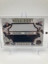 2024-25 Upper Deck Premier Premier Mega Jersey Duos David Pastrnak/Brad Marchand #PM2-PM card