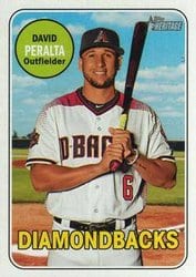 2018 Topps Heritage Base Set David Peralta #695 card