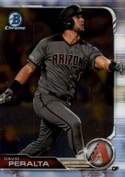 2019 Bowman Chrome Base Set David Peralta #8 card