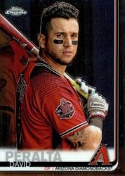 2019 Topps Chrome Base Set David Peralta #9 card
