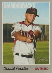 2019 Topps Heritage Base Set David Peralta #57 card