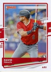 2020 Donruss Base Set David Peralta #187 card
