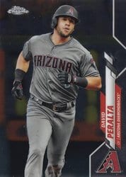 2020 Topps Chrome Base Set David Peralta #15 card