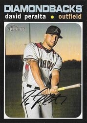 2020 Topps Heritage Base Set David Peralta #452 card
