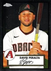 2021 Topps Chrome Platinum Anniversary Base Set David Peralta #465 card
