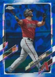 2021 Topps Chrome Sapphire Edition Base Set David Peralta #640 card