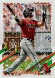2021 Topps Holiday Base Set David Peralta #HW49 card