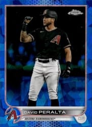 2022 Topps Chrome Sapphire Edition Base Set David Peralta #410 card