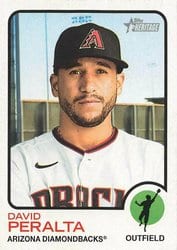 2022 Topps Heritage Base Set David Peralta #255 card