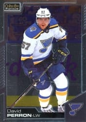 2020-21 O-Pee-Chee Platinum Base Set David Perron #27 card