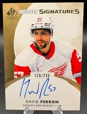 2023 SP Authentic Curated Signatures David Perron #SPC-DP card