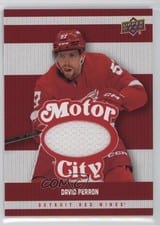2025-26 Upper Deck Detroit Red Wings Centennial Motor City Materials David Perron #MCM-DP card