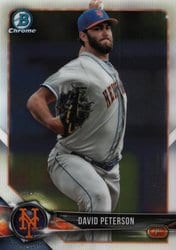 2018 Bowman Chrome Prospects David Peterson #BCP205 card