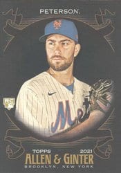 2021 Topps Allen & Ginter X Base Set David Peterson #130 card