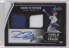 2022 Panini Absolute Tools of the Trade 2 Swatch Signatures David Peterson #TT2S-DP card