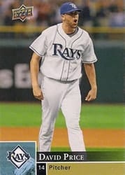 2009 Upper Deck Base Set David Price #401b card