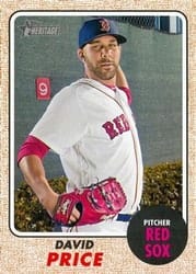 2017 Topps Heritage Base Set David Price #480b card